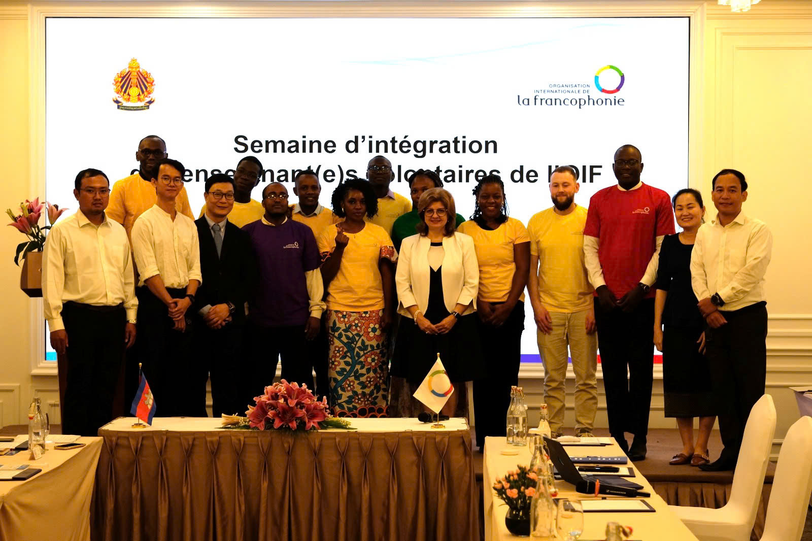 Ouverture de la semaine d’intégration des enseignantes et enseignants volontaires de et en français de la Francophonie au Cambodge