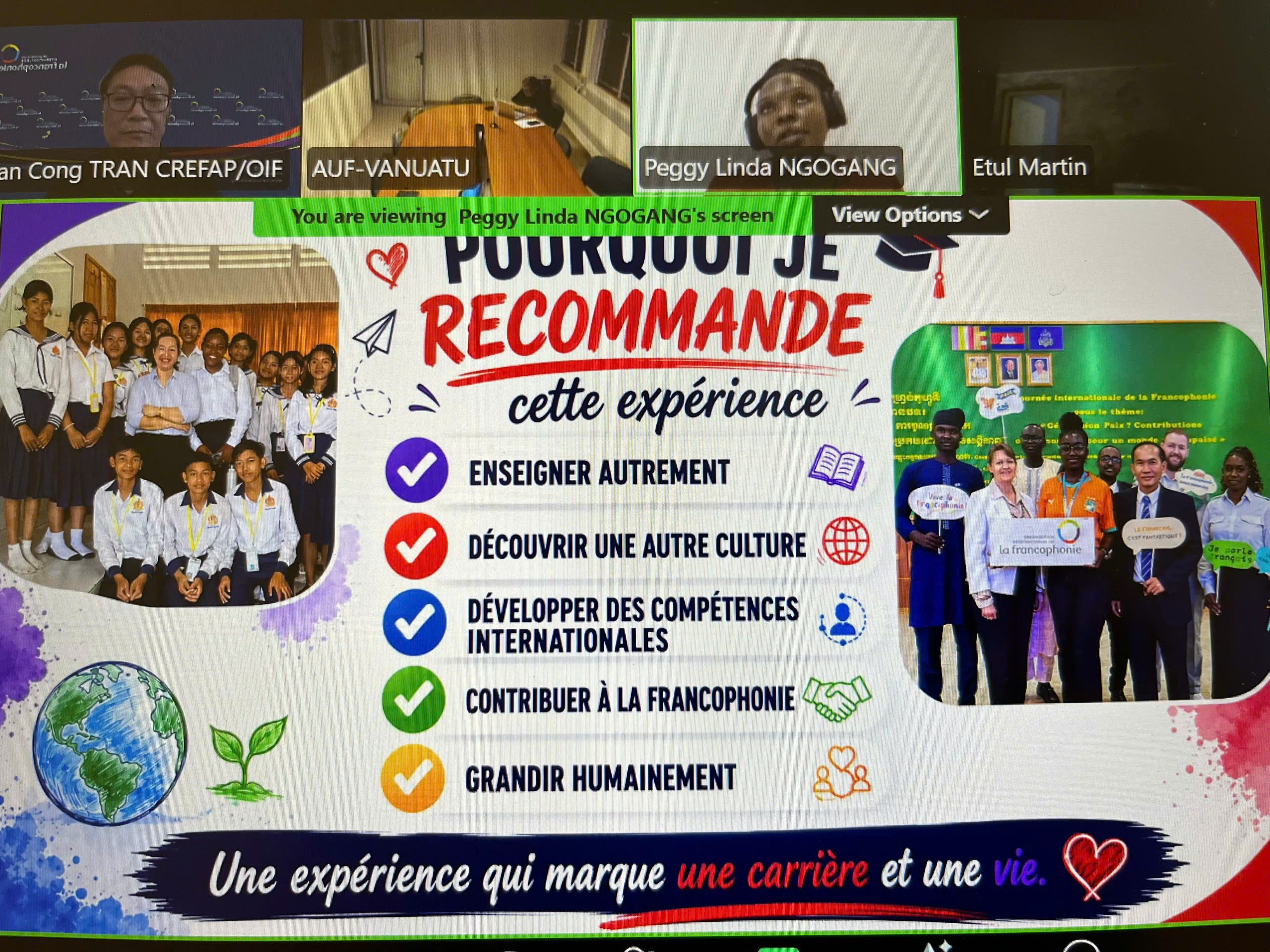 Vanuatu : Session de présentation du programme de mobilité des enseignantes et enseignants de et en français de l’OIF